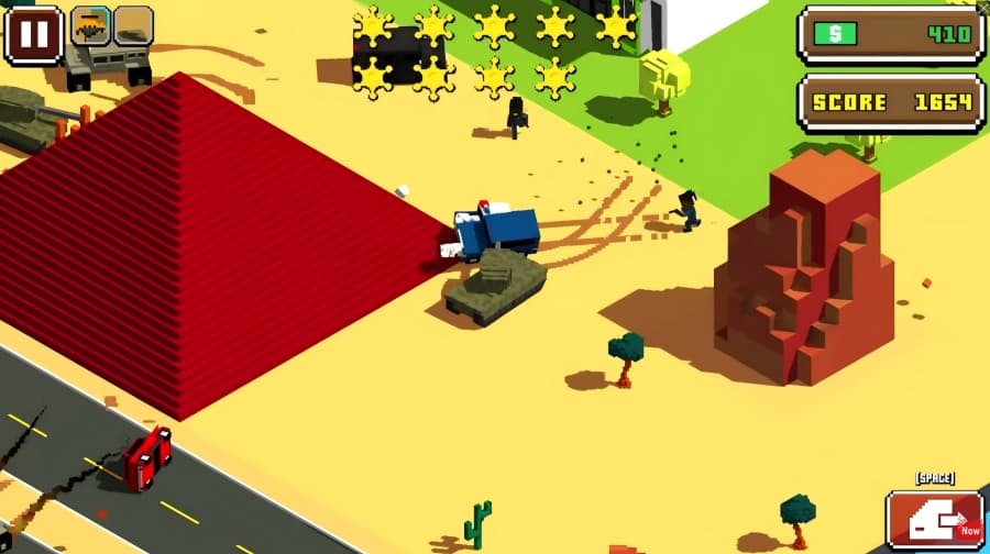 Escape Road 2 gameplay showing chase mechanics with police vehicles in pursuit